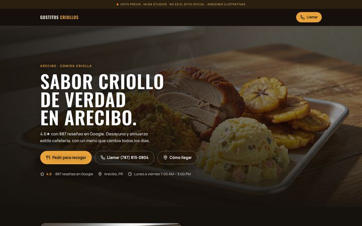 Vista previa de Gustitos Criollos